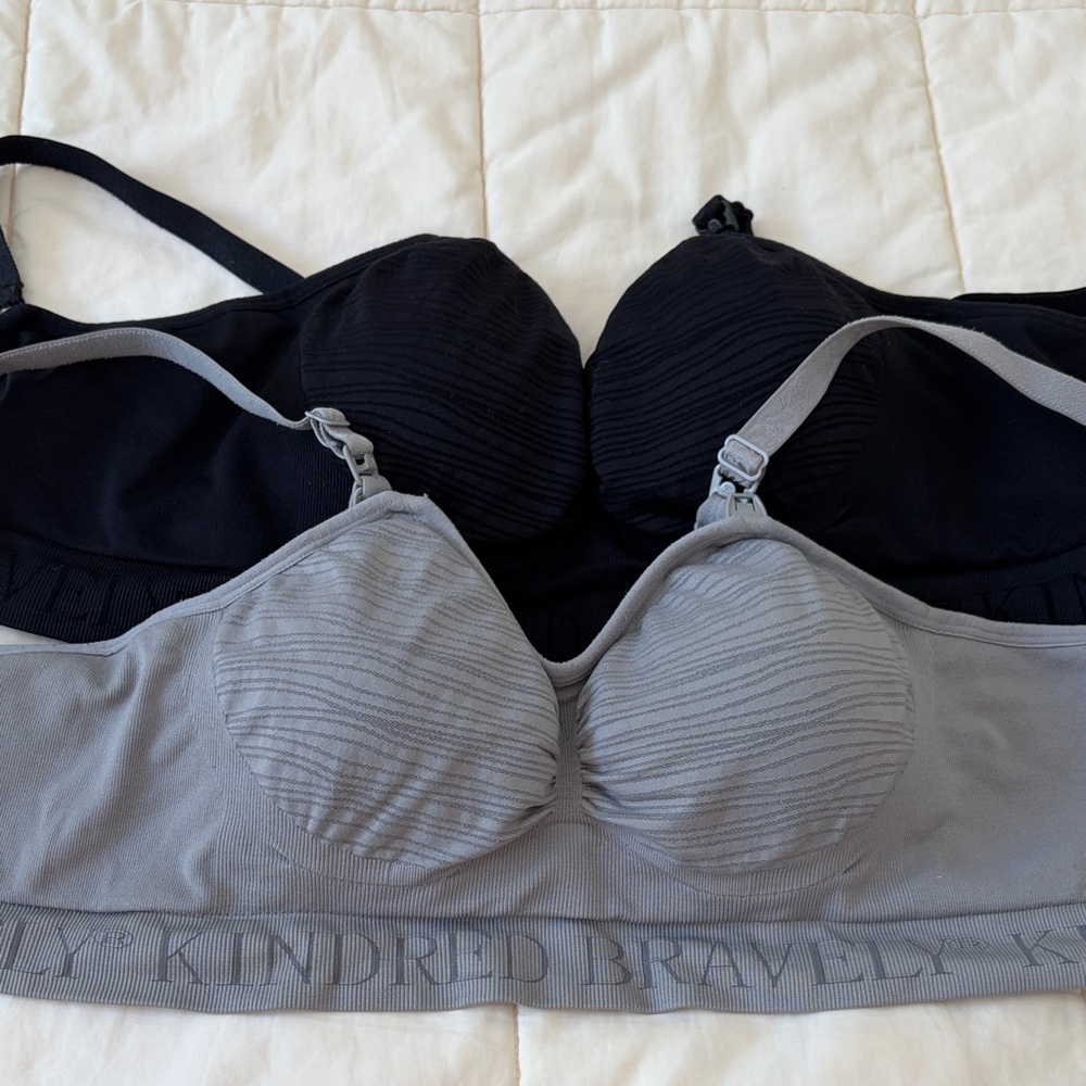 Kindred Bravely sublime Pumping + Nursing Bras bundle of 2